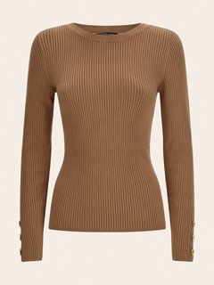 Flora svetr Béžová barva Ženy