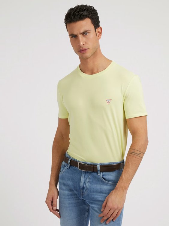 GUESS – Core triko, Zelená, Žlutá barva