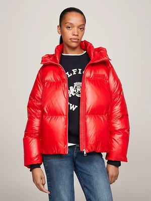 Tommy Hilfiger – New York Gloss bunda, Červená barva