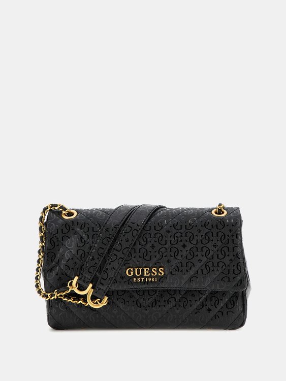 Jania Convertible crossbody – GUESS, Černá barva Ženy