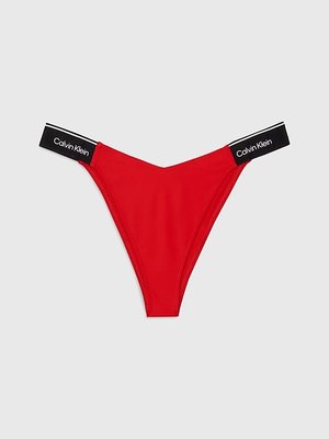 Calvin Klein Swimwear – CK Meta plavky, Červená barva