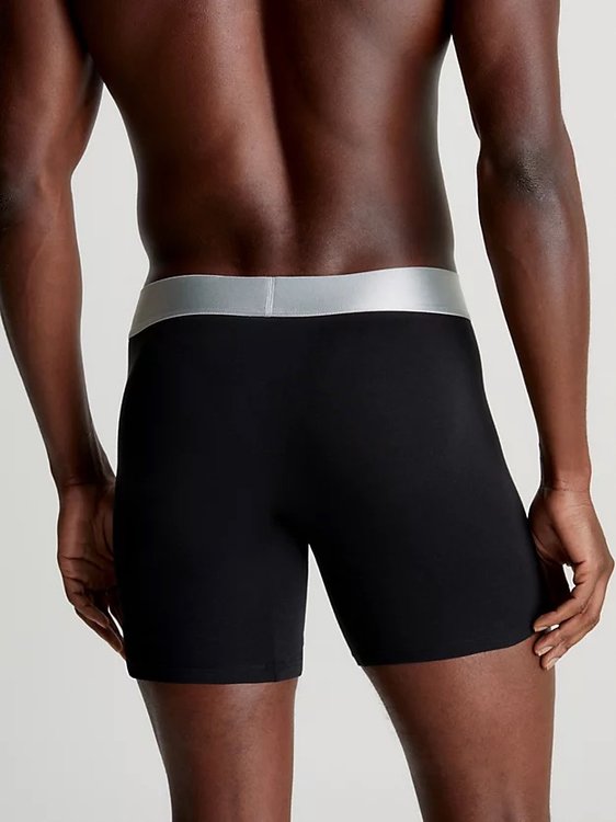 Módní CK Steel Cotton boxery 3ks, Černá barva, 2024