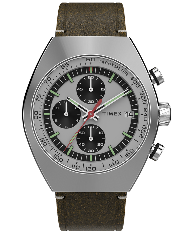 TIMEX – Legacy hodinky, Hnědá, Stříbrná barva