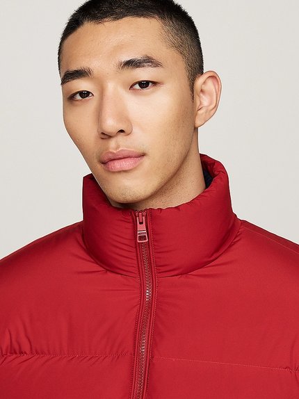 Módní Down Puffer bunda, Červená barva, 2024