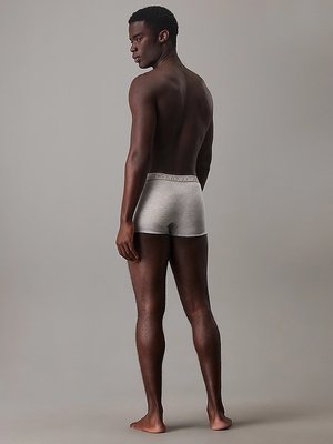 Structure Cotton boxery 3ks – Calvin Klein Underwear, Bílá, Černá, Šedá barva Muži