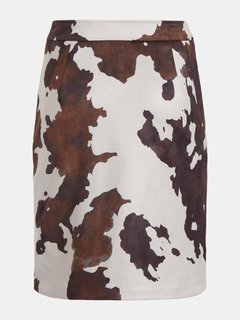 Módní Lilli sukně, Bílá, Hnědá barva, 2022 1