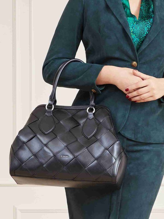 Módní Luxe Large Eugenia kabelka, Černá barva, 2022 1