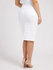 Módní Emerson denim sukně, Bílá barva, 2022
