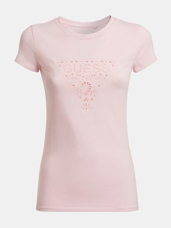 Eyelet triko – Guess, Růžová barva Ženy 1