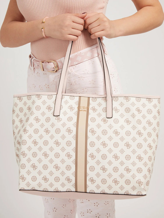 Luxusní Vikky tote kabelka, Bílá barva, T/U/1