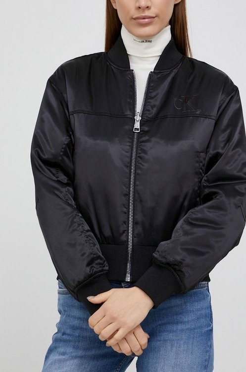 Calvin Klein Jeans – Reversible bomber, Černá barva 1