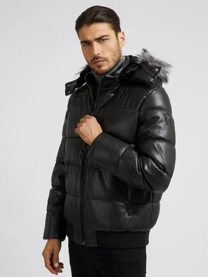 Guess – Stretch bunda, Černá barva