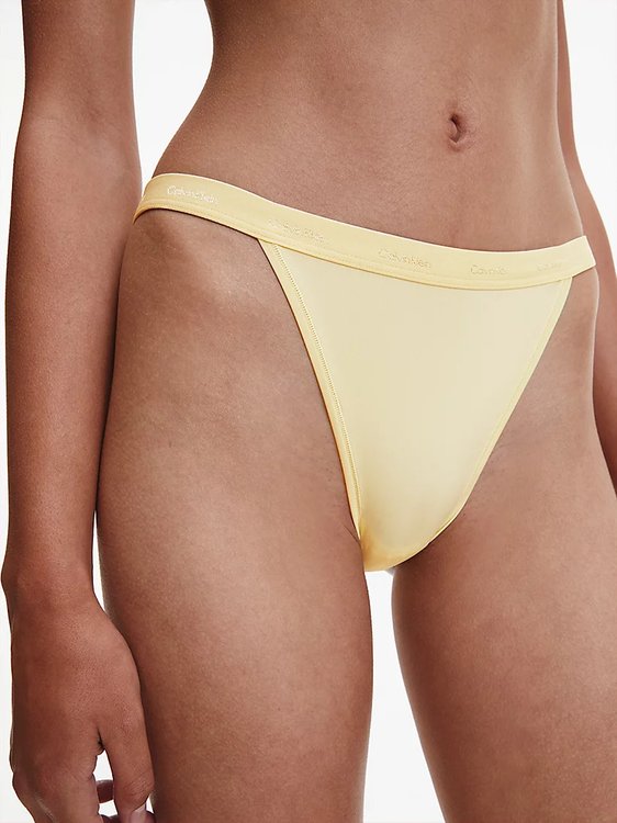 Form to Body tanga – Calvin Klein Underwear, Žlutá barva Ženy