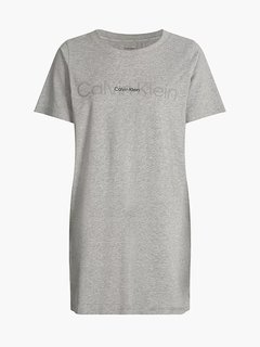 Calvin Klein Underwear – Embossed noční košile, Šedá barva