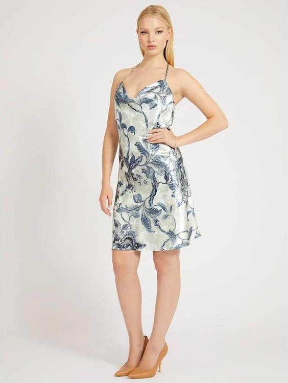 GUESS – Taryn šaty, Modrá barva