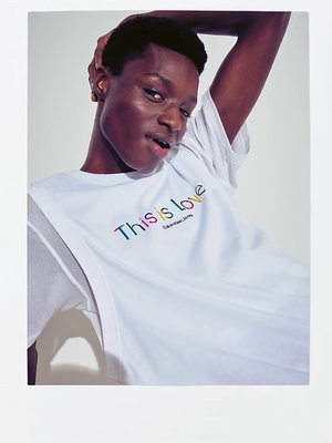 Mesh Double Layer triko – Calvin Klein Jeans, Bílá barva Muži