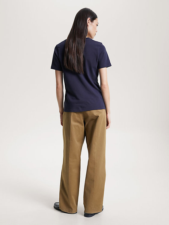 Módní Modern Regular triko, Navy barva, 2023