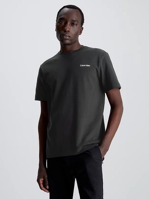 Calvin Klein – Micro Logo Interlock triko, Černá barva