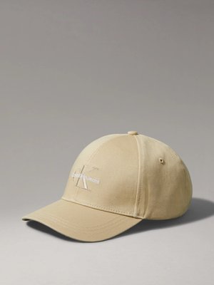 Calvin Klein Jeans – Mono Logo kšiltovka, Béžová barva