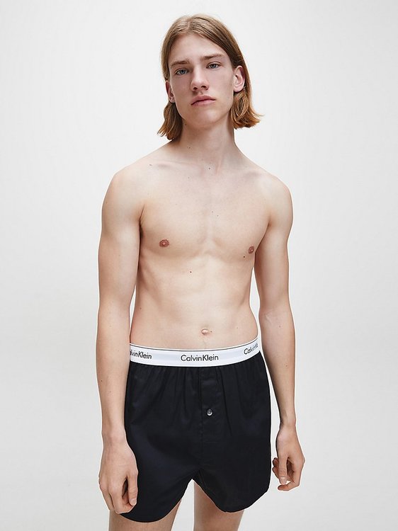 Modern Cotton trenky 2ks Černá, Šedá barva Muži