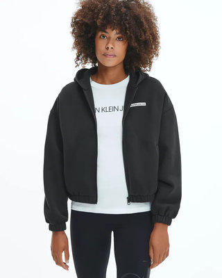 Micro flock mikina Černá barva Ženy