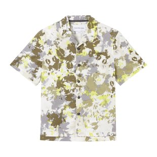 Luxusní Aop košile, Khaki, Multi, Šedá barva, M, L, XL, XXL