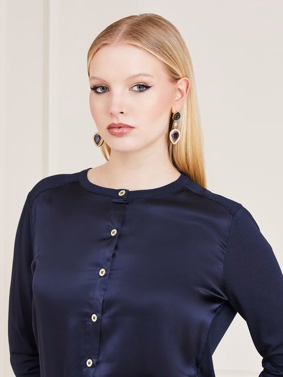 Luxusní Alice svetr, Modrá barva, XS, S, M, L