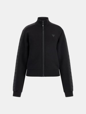 New Allie Scuba mikina na zip Černá barva Ženy