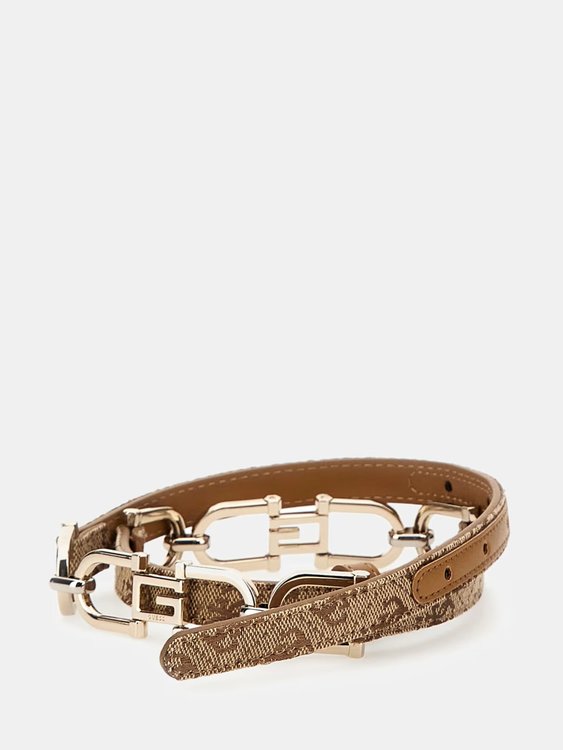 GUESS – Aviana pásek, Hnědá barva