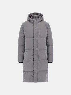 Space Long péřový kabát Šedá barva Muži