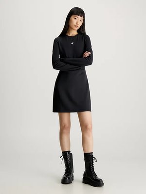 Calvin Klein Jeans – Milano Spacer šaty, Černá barva