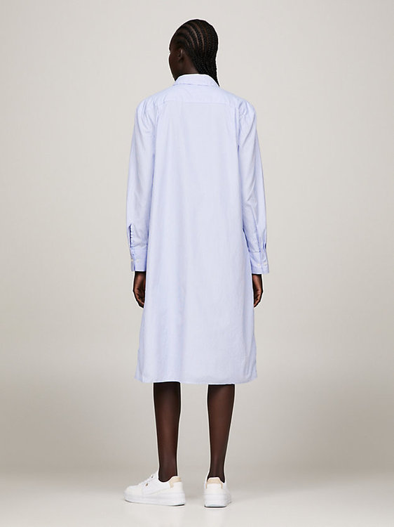 Essential Knee šaty – Tommy Hilfiger, Modrá barva Ženy