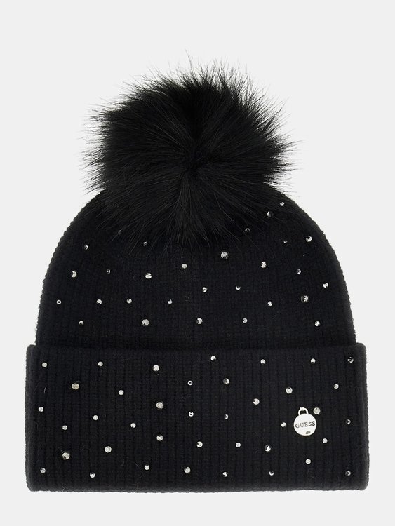 GUESS – Beanie čepice, Černá barva