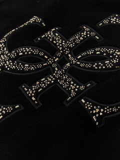 Sylvie Logo svetr Černá barva Ženy