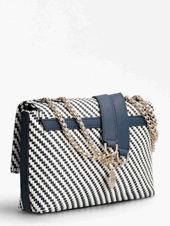 Guess, Bílá, Modrá barva Downtown Hassie crossbody 2