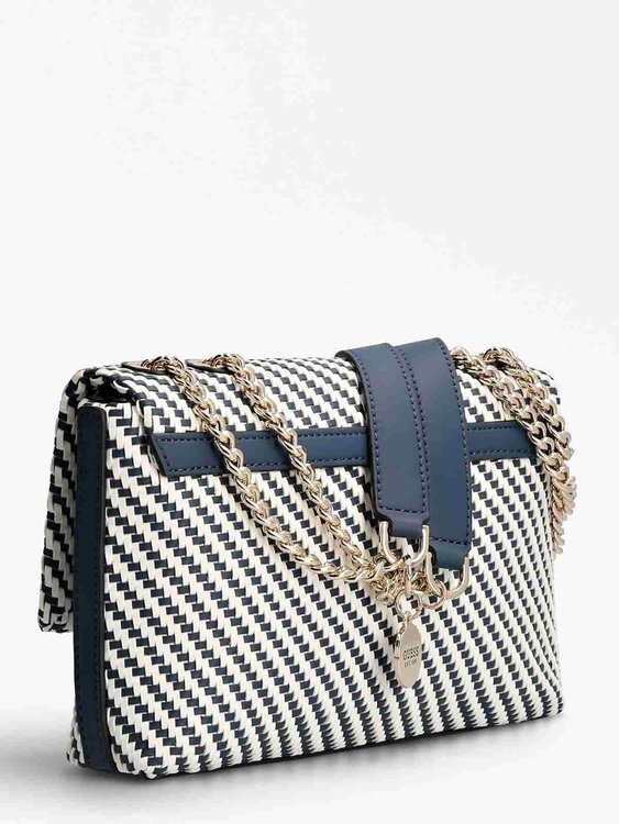 Guess, Bílá, Modrá barva Downtown Hassie crossbody 2