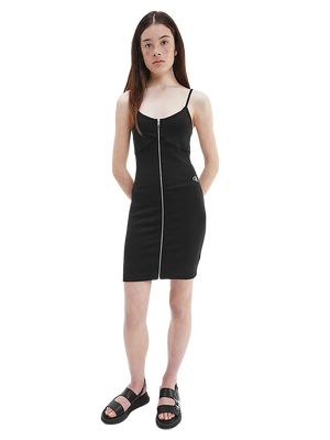 Bodycon šaty – Calvin Klein Jeans, Černá barva Ženy