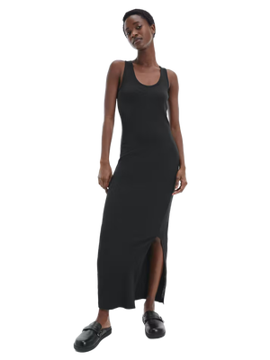 Calvin Klein – Modal šaty, Černá barva