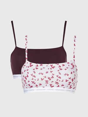 Calvin Klein Underwear – CK One podprsenka 2ks, Bordó, Červená, Krémová, Vínová barva
