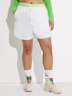 Monologo Nylon šortky – Calvin Klein Jeans, Bílá barva Muži