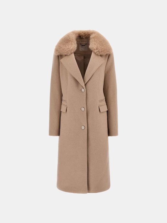 New Laurence kabát – GUESS, Béžová, Krémová barva Ženy 1