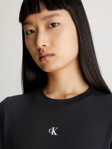 Módní Milano Spacer šaty, Černá barva, 2024