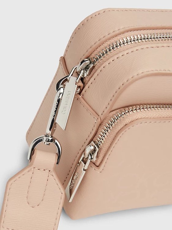 Módní CK Must Camera crossbody, Béžová, Hnědá barva, 2024