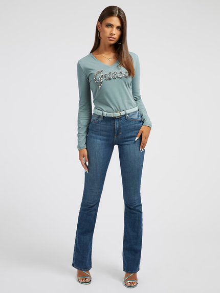 Módní Bonita triko, Zelená barva, 2022