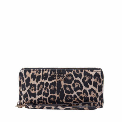 Guess – Vikki peněženka, Černá, Hnědá barva