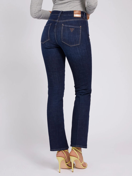 Sexy straight džíny Modrá barva Ženy