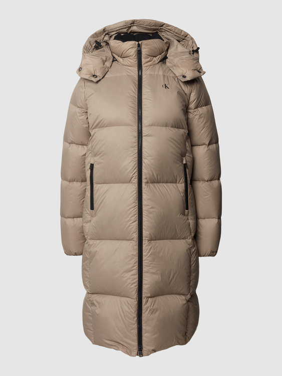Luxusní Puffer bunda, Béžová barva, XS, S, M, L