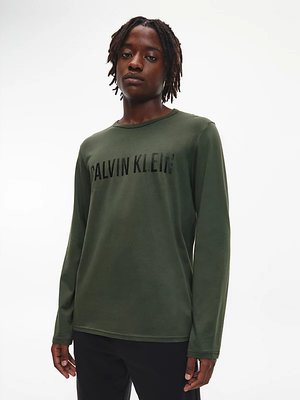 Calvin Klein Underwear – Intense Power pyžamové triko, Khaki barva