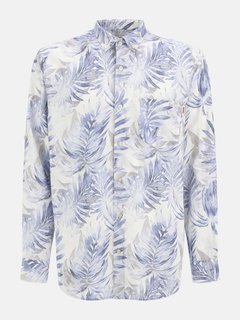 Collins košile Bílá, Modrá barva Muži