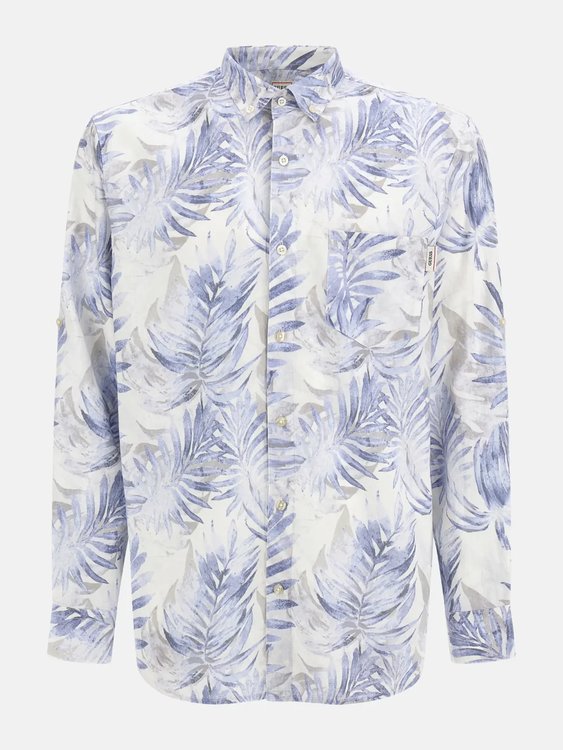 Collins košile Bílá, Modrá barva Muži